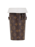 Coffee Cup Convertible Pouch, &pound;1,600, Handbags, Brown, Canvas/Leather, Back view